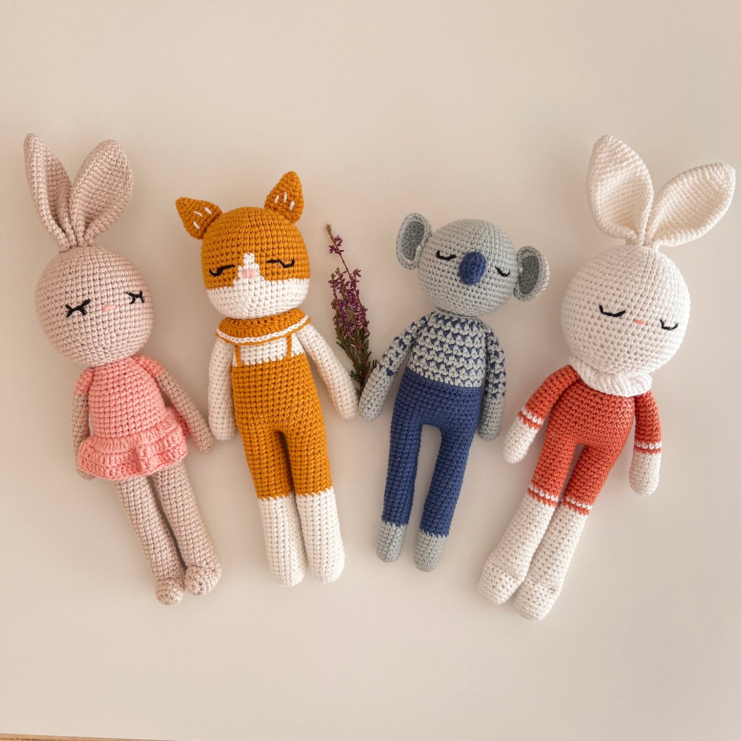 Zorro NINO – Peluche de Crochet con Cascabel 100% Algodón