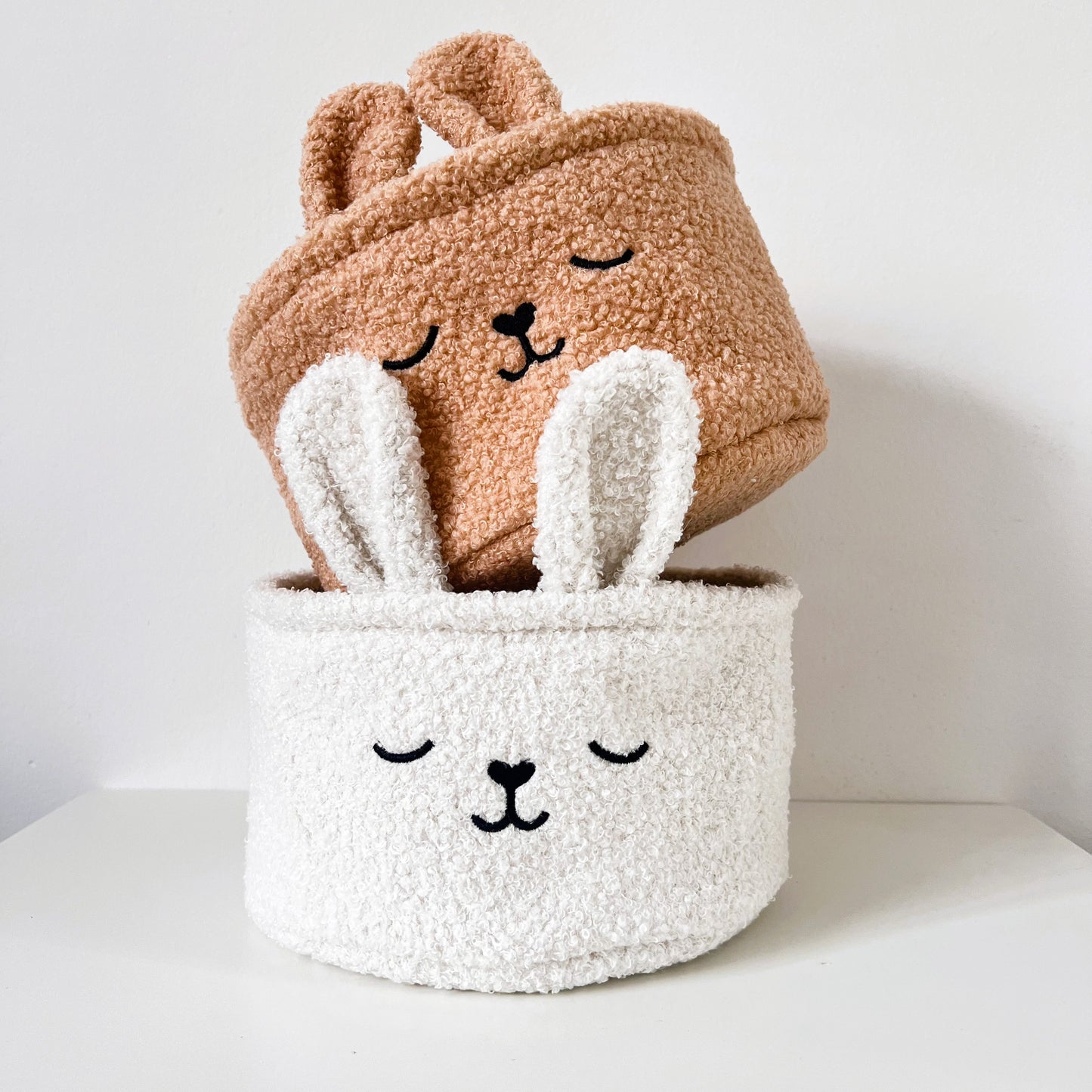 Cesto Organizador – CONEJITO BEIGE 25x15 cm