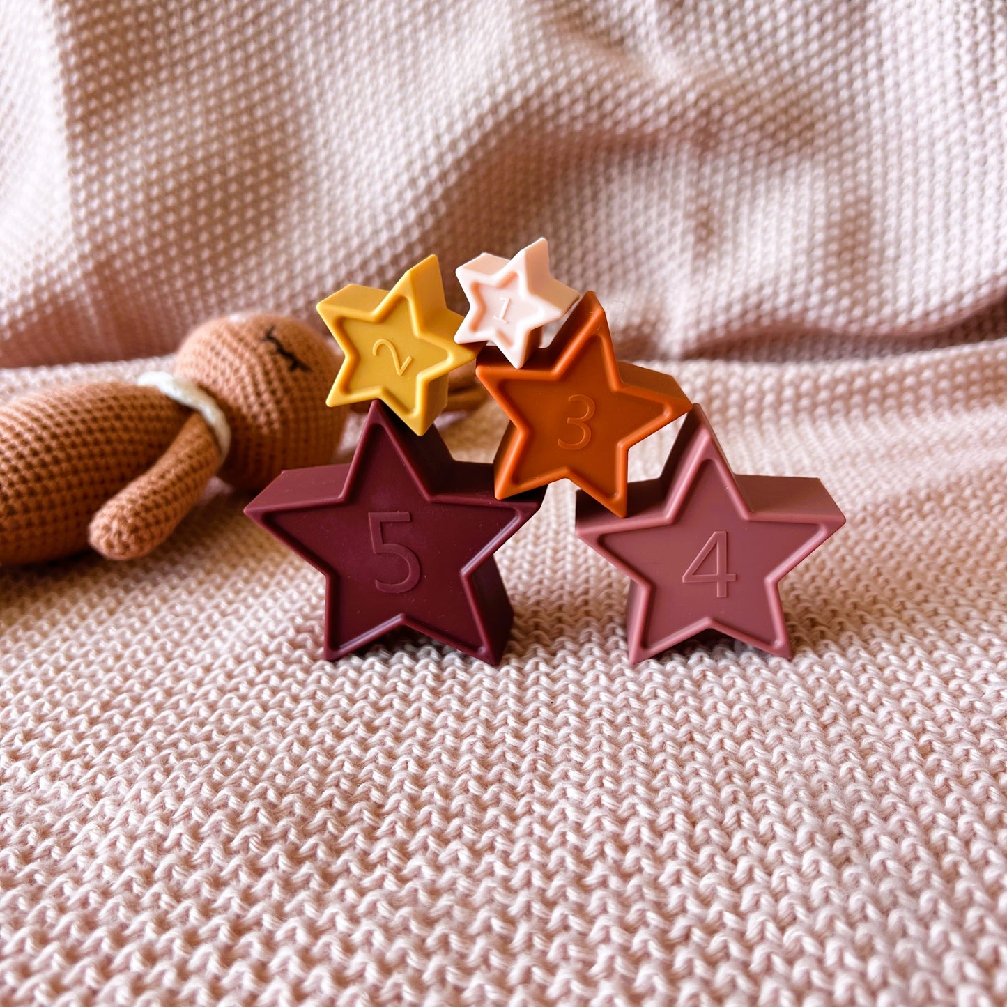 Set de Torres Apilables de Silicona - Juguete Sensorial para Bebés y Niños
