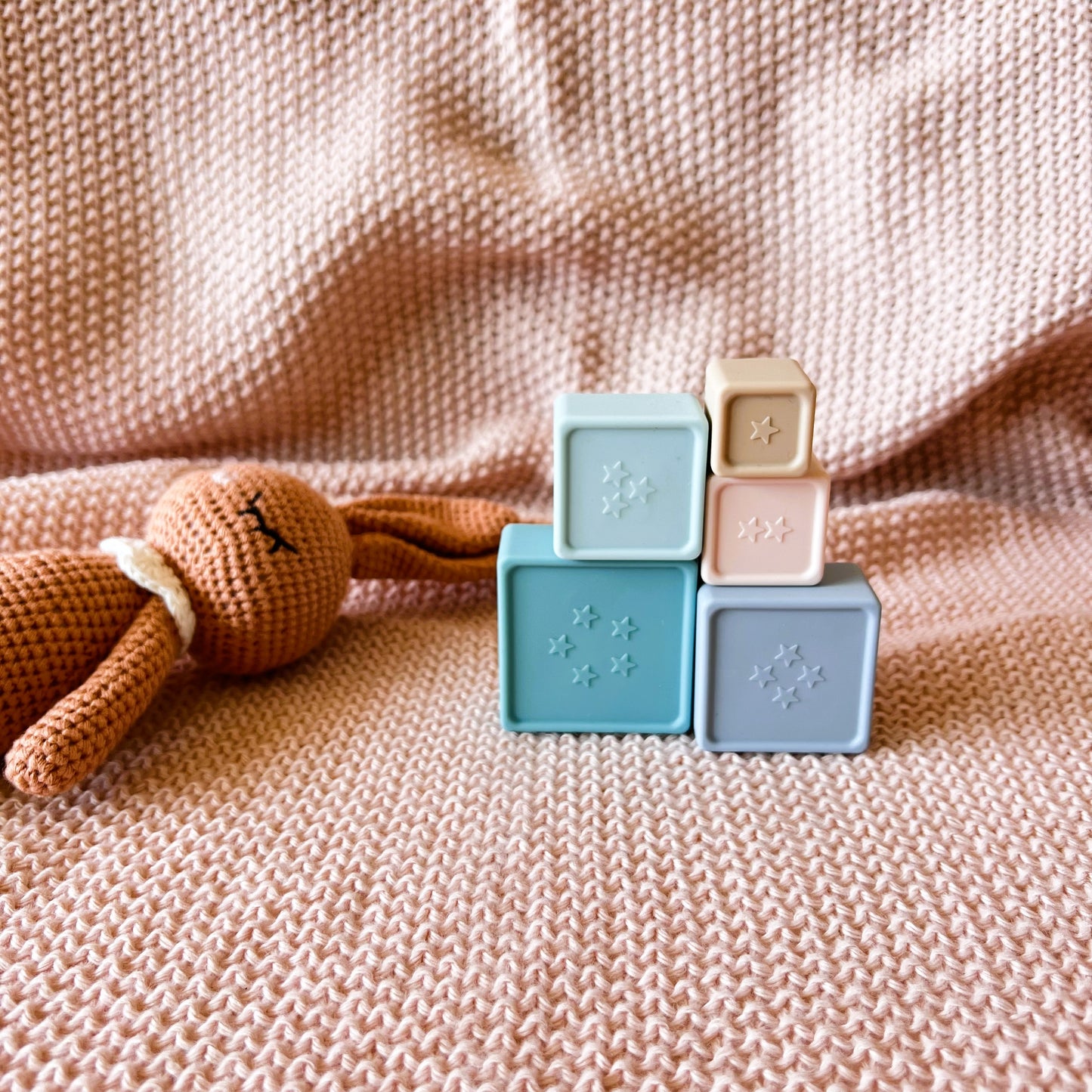 Set de Torres Apilables de Silicona - Juguete Sensorial para Bebés y Niños