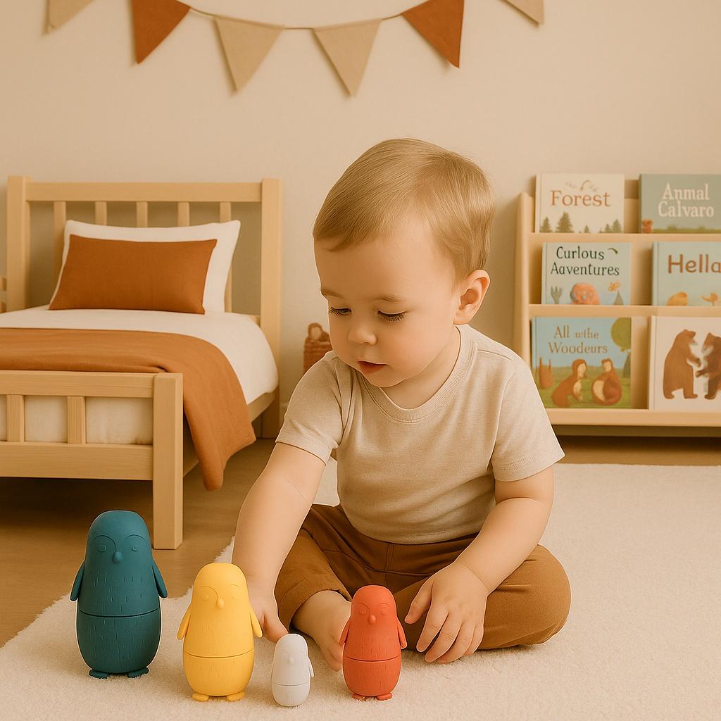Set de Pingüinos Apilables – Matrioshka