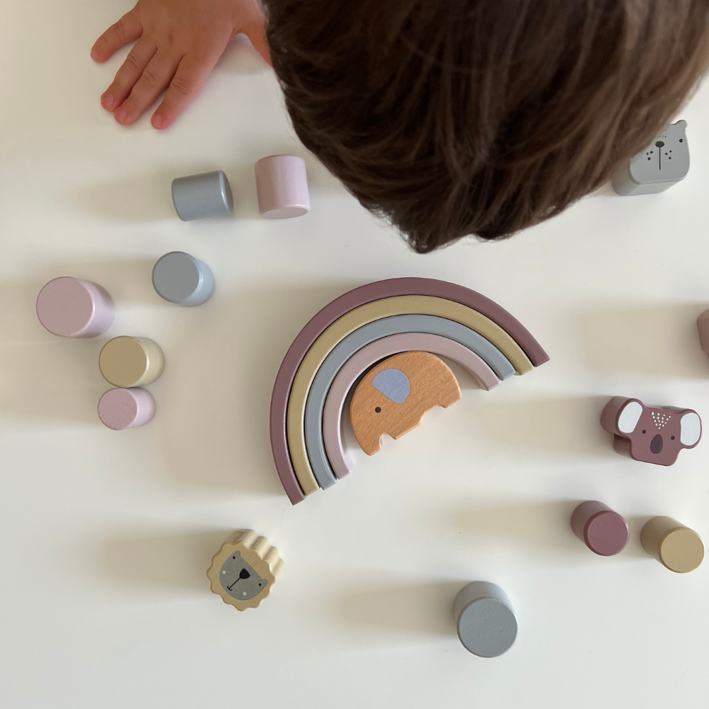 Juguete de equilibrio Montessori - ARCOIRIS MAGICO - Niños a partir de 3 años