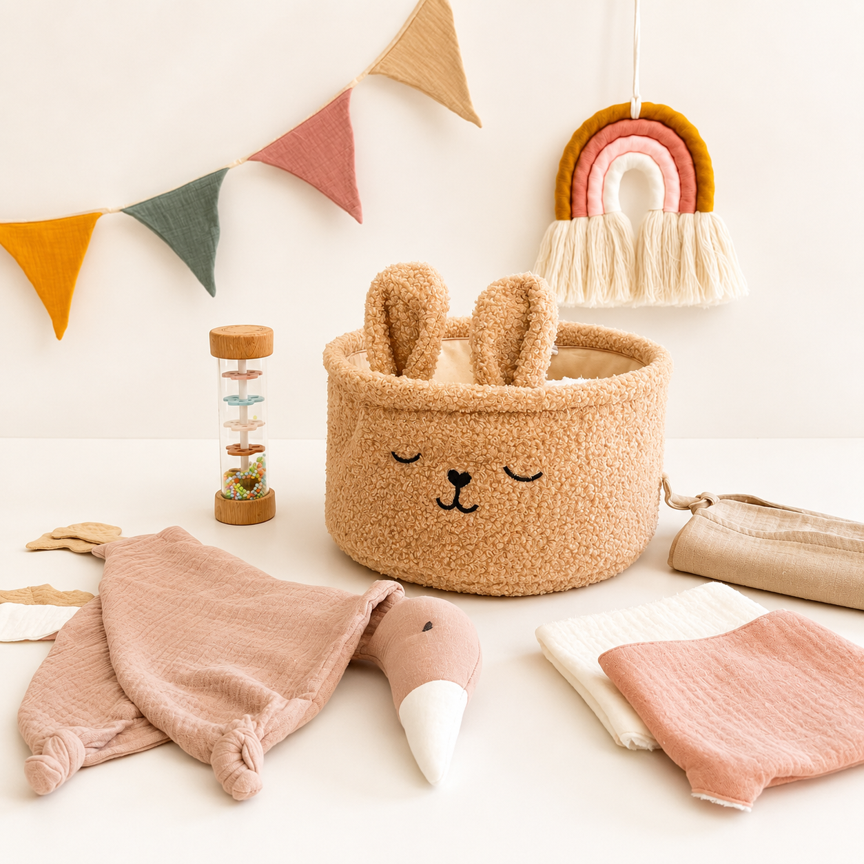 Set de regalo BIENVENIDA PARA BEBE - ROSADO