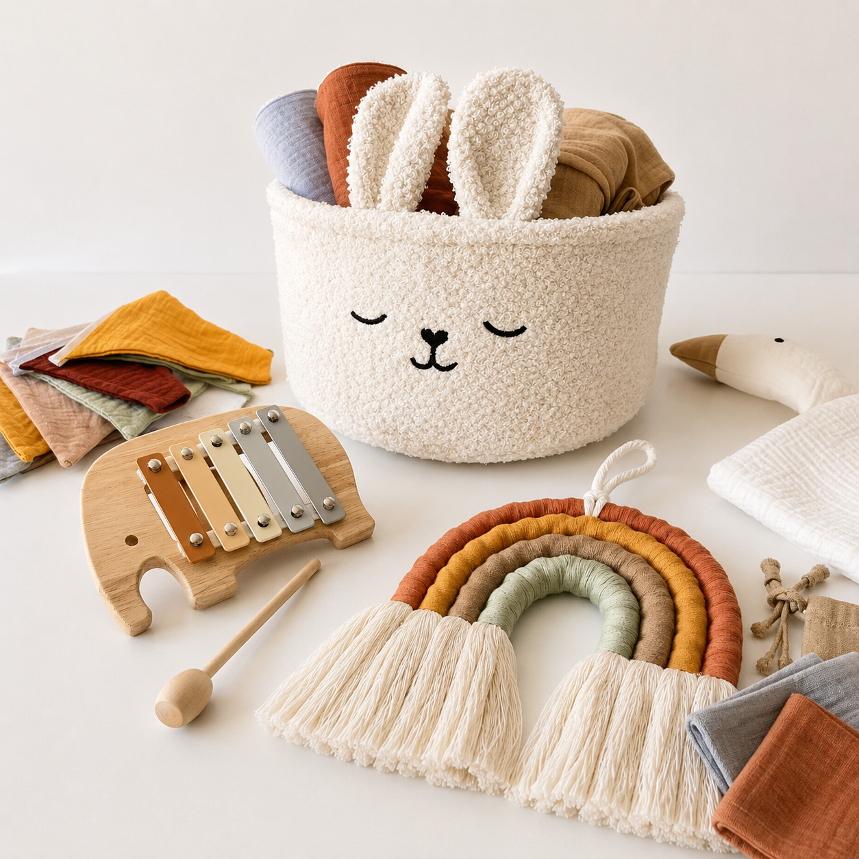 Set de regalo BIENVENIDA PARA BEBE - BLANCO