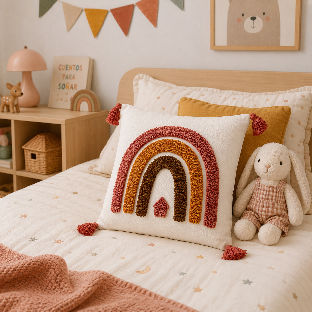 Cushion Cover – RAINBOW 45x45 - Children's bedroom
