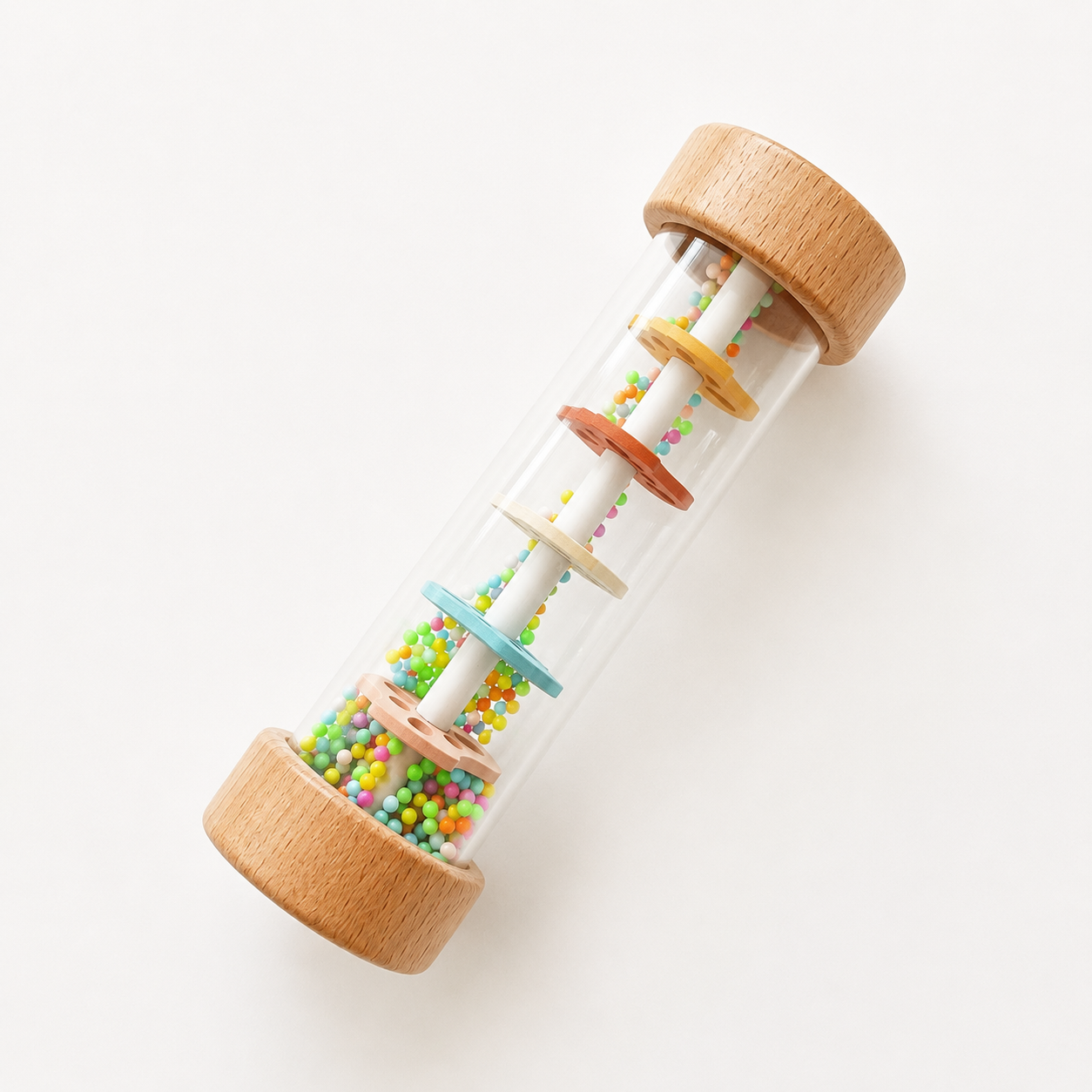 Palo de Lluvia Musical - Sonajero Sensorial para bebés a partir de 6 meses