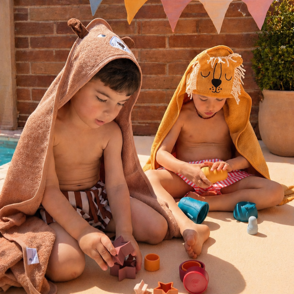 100% Cotton Hooded Baby Towel – PUPPY