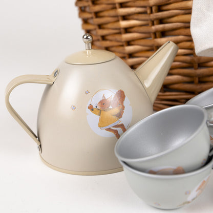 Cesta de Picnic con Juego de Té Amigos