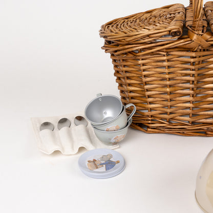 Cesta de Picnic con Juego de Té Amigos