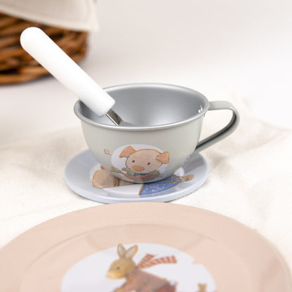 Cesta de Picnic con Juego de Té Amigos