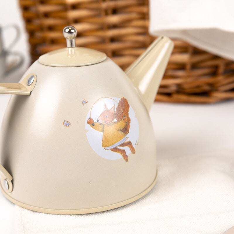 Cesta de Picnic con Juego de Té Amigos