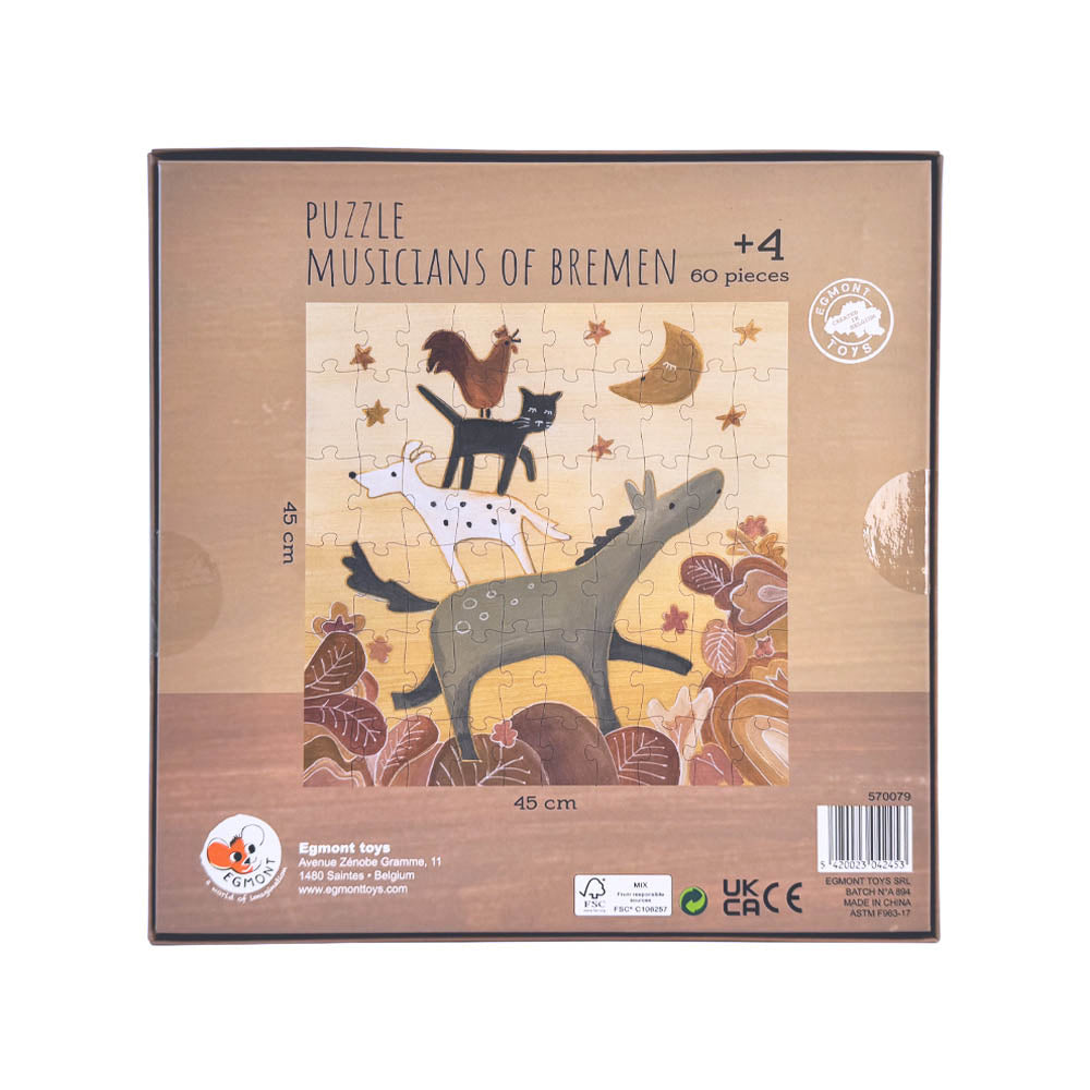 Puzzle Músicos de Bremen 60 piezas