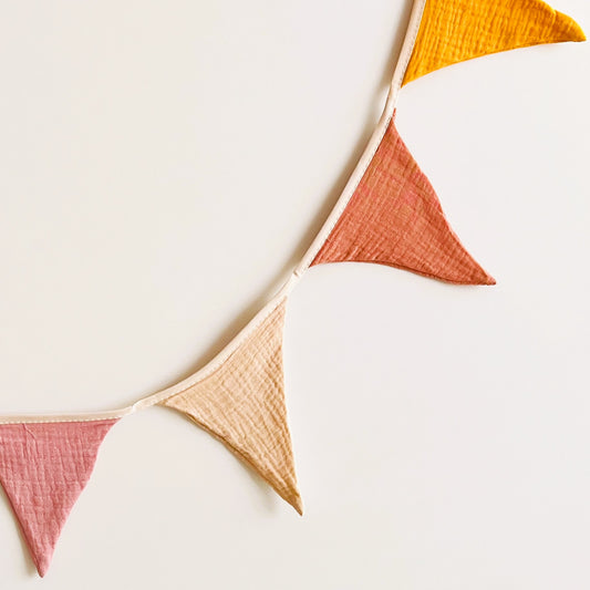Guirnalda de Banderines de Tela – TONOS PASTEL
