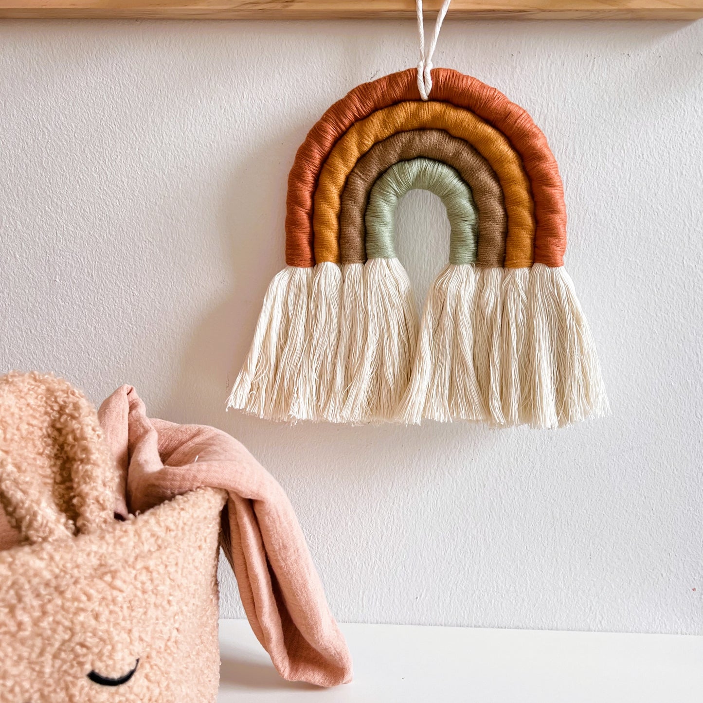 Arcoíris Decorativo de Algodón – Tonos Tierra