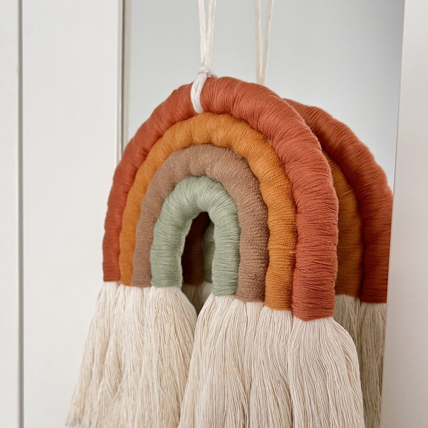 Arcoíris Decorativo de Algodón – Tonos Tierra