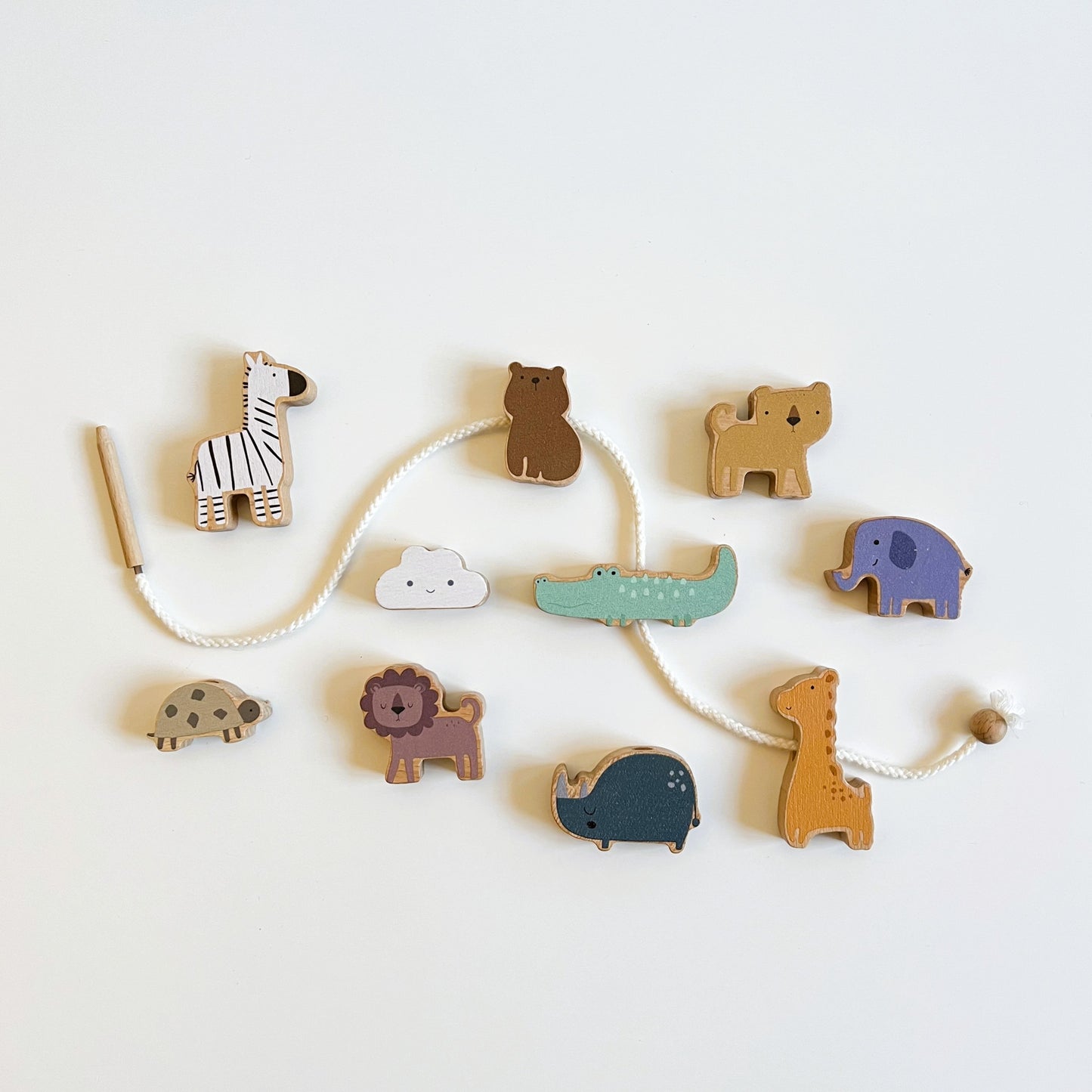 Balancín de animales de madera - 2 en 1