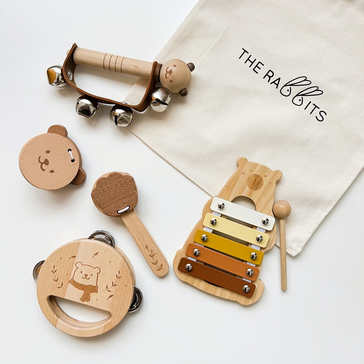 Set de regalo con juguetes Educativos de Madera 2-3 Años | Música, Imaginación y Lógica