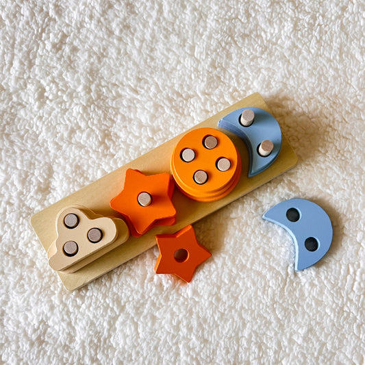 Juego de encastre de madera