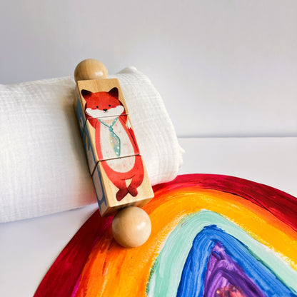 Puzzle giratorio de madera - Bebés a partir de 1 año
