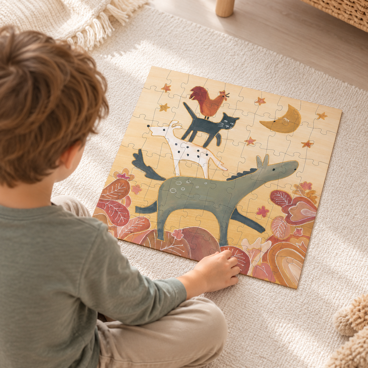 Puzzle Músicos de Bremen 60 piezas
