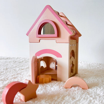 Juguete educativo de madera Montessori - CASITA - Bebés a partir de 18 meses