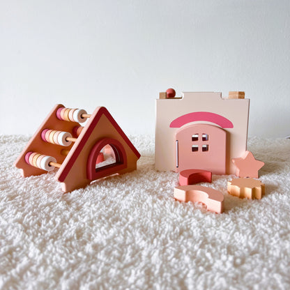 Juguete educativo de madera Montessori - CASITA - Bebés a partir de 18 meses