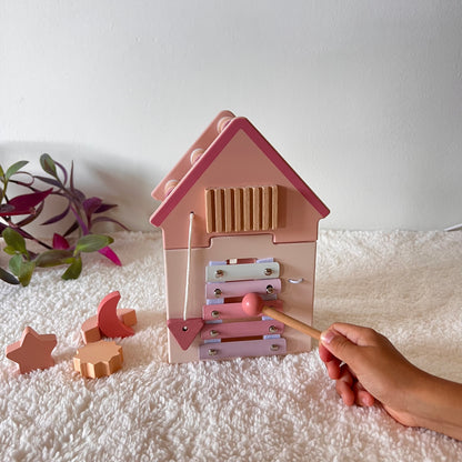 Juguete educativo de madera Montessori - CASITA - Bebés a partir de 18 meses