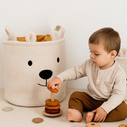 Cesto Organizador de juguetes / disfraces - OSO GRANDE - Dormitorio infantil