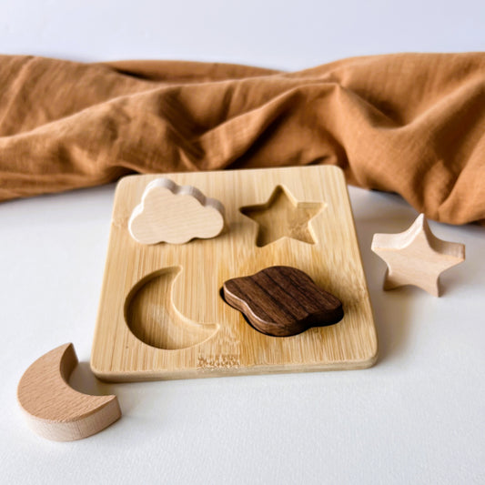 Puzzle de madera "FORMAS DEL ESPACIO"