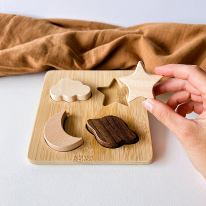 Set de regalo de juguetes Montessori para Bebés 1-2 Años | Madera y Silicona